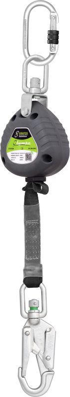Kratos - Urządzenie samohamowne OLYMPE taśmowe 2m w obudowie polimerowej, z wskaźnikiem uderzenia
