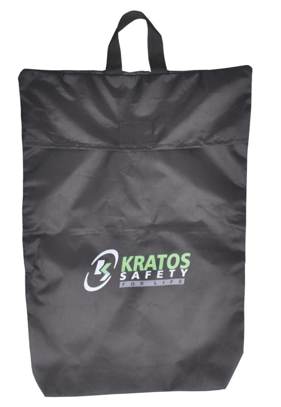 Nylon bag to contain personal fall protection equipment
