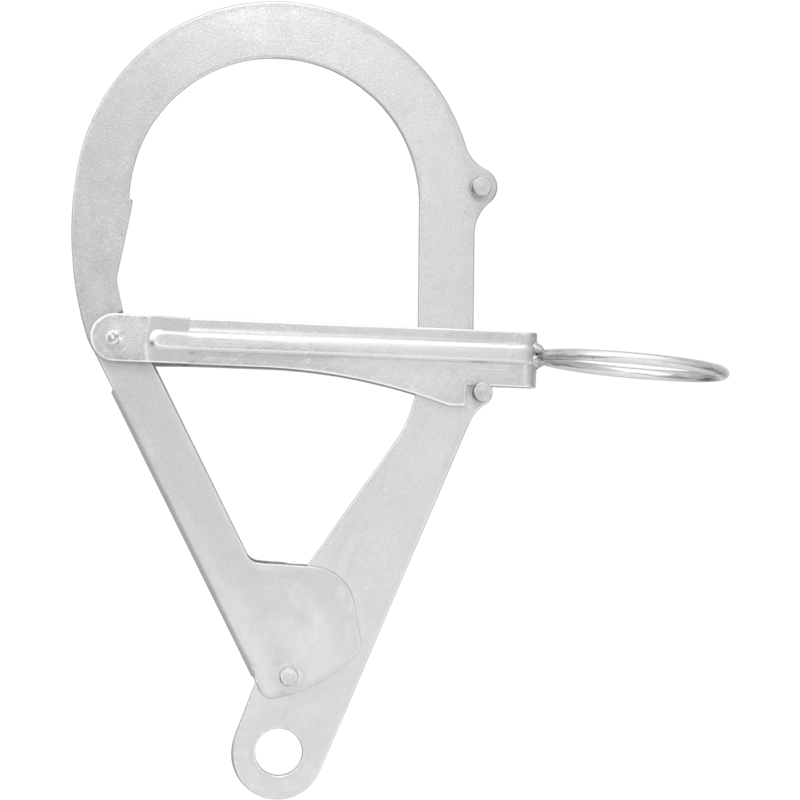 Steel anchorage hook for the telescopic pole