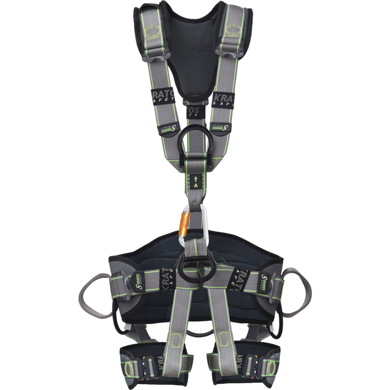 AIRTECH Full body harness 2 attachment points for fall arrest, 1 ventral D-ring for rope access and 2 lateral D-rings for work positioning. Size (man): S - L  (replaced by model FA 10 219 XX)