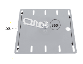KORI Anchorage plate with swivel for trapezoidal roof sheet