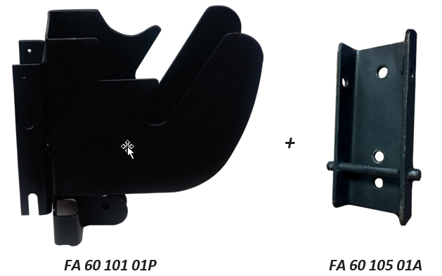 EasySafeWay 1 mounting brackets set (composed of FA 60 101 01P + FA 60 105
01A) for fall arresters with integrated rescue winch FA 20 401 10/10S/20/20R/20S/30/30S