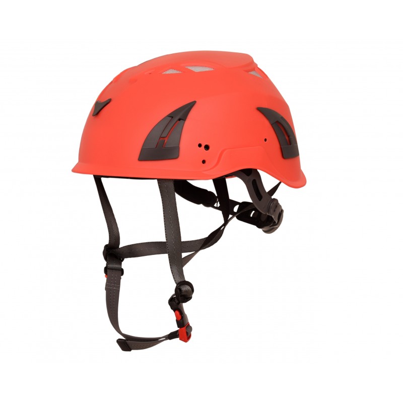 Climbing and rescue safety FOX helmet (EN 12492) - red colour