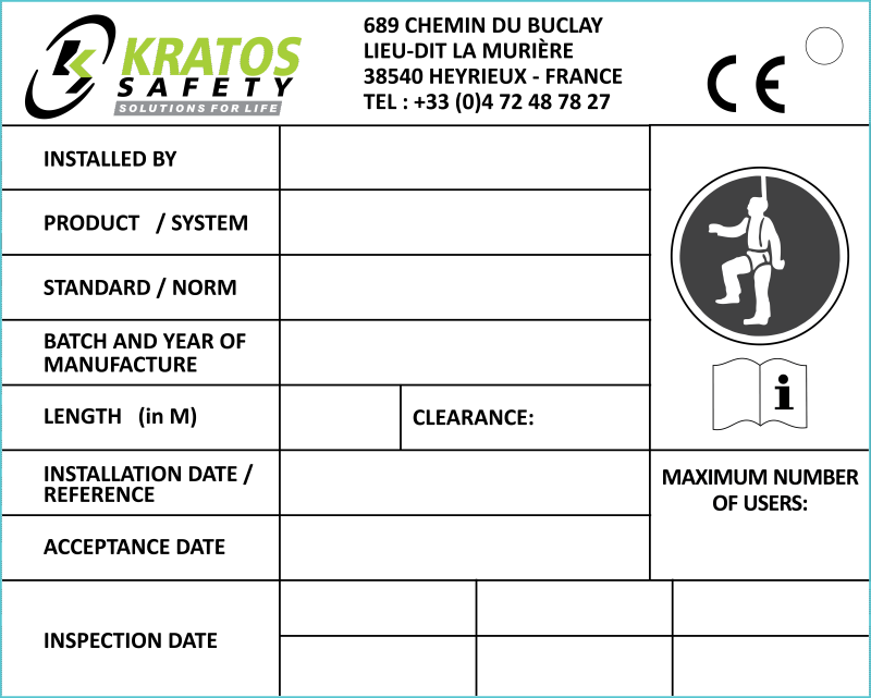 Kratos - Tabliczka identyfikacyjna dla systemów 4 KS + Skyline