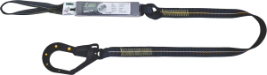 Kratos - Amortyzator bezpieczeństwa (taśma 30mm) DIELECTRI taśmowy długość 1,8m pętla i zatrzaśnik hakowy dielektryczny otwarcie 55mm