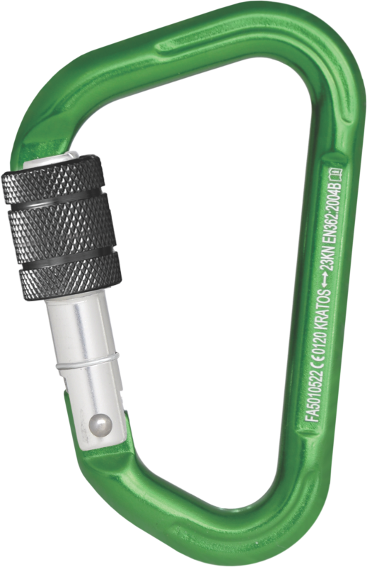 Kratos - Aluminiowy zatrzaśnik zakręcany otwarcie 18,5mm typu KeyLock, Id zielony